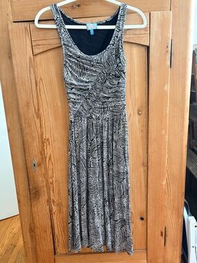 Plenty by Tracy Reese Black and White Sleeveless Maxi Dress